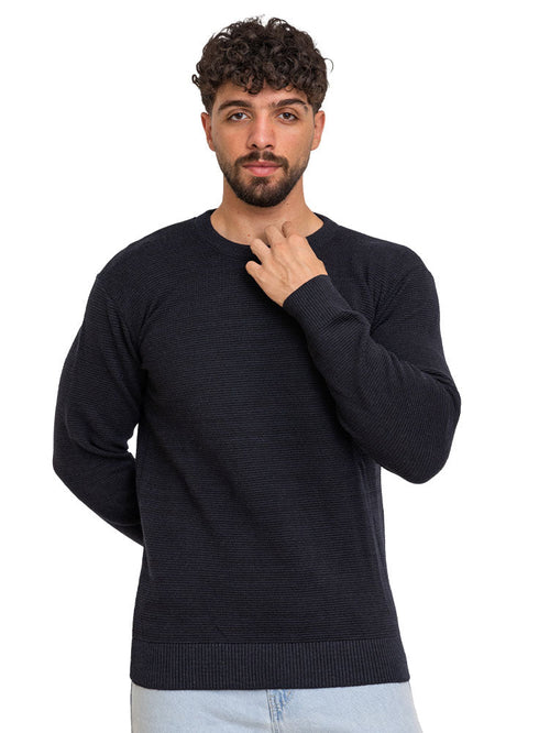 Black - Design 00151 BS - Round Pullover - Khotwh